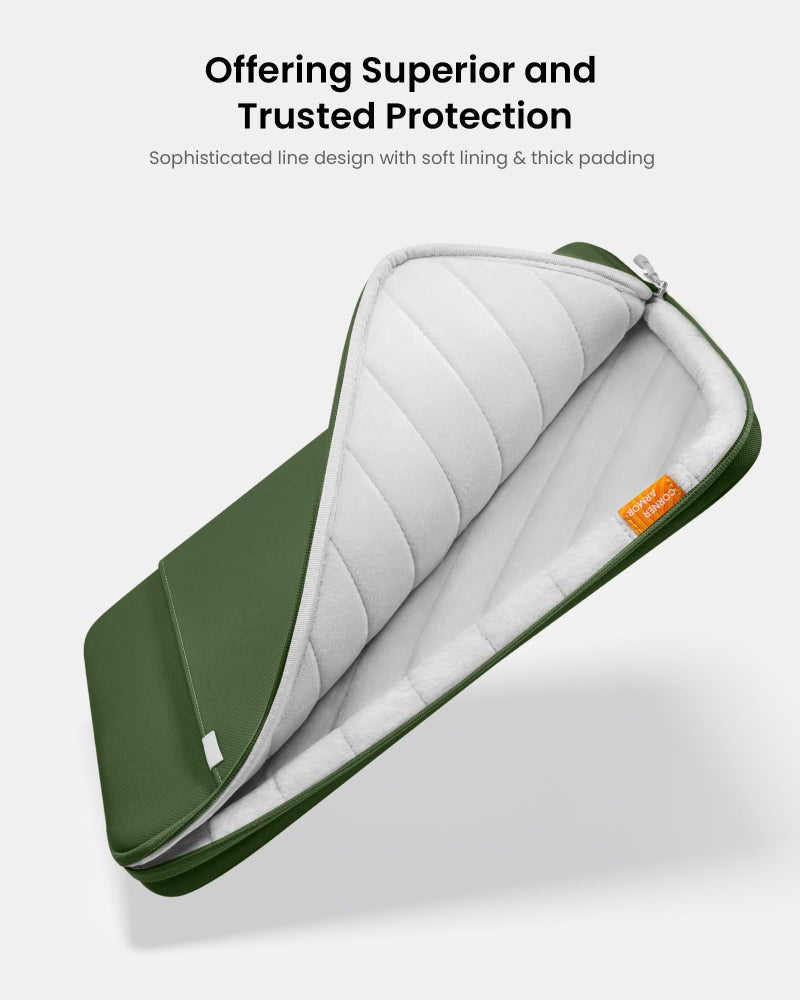 توم توك حافظة كمبيوتر محمول واقية Tomtoc 360 لجهاز MacBook Pro M3/M2/M1 Pro/Max مقاس 14 بوصة A2992 A2918 A2779 A2442 2024-2021 13.8 بوصة كمبيوتر محمول سطحي جديد الإصدار السابع Copilot+ حافظة MacBook مقاومة للماء - Image 3